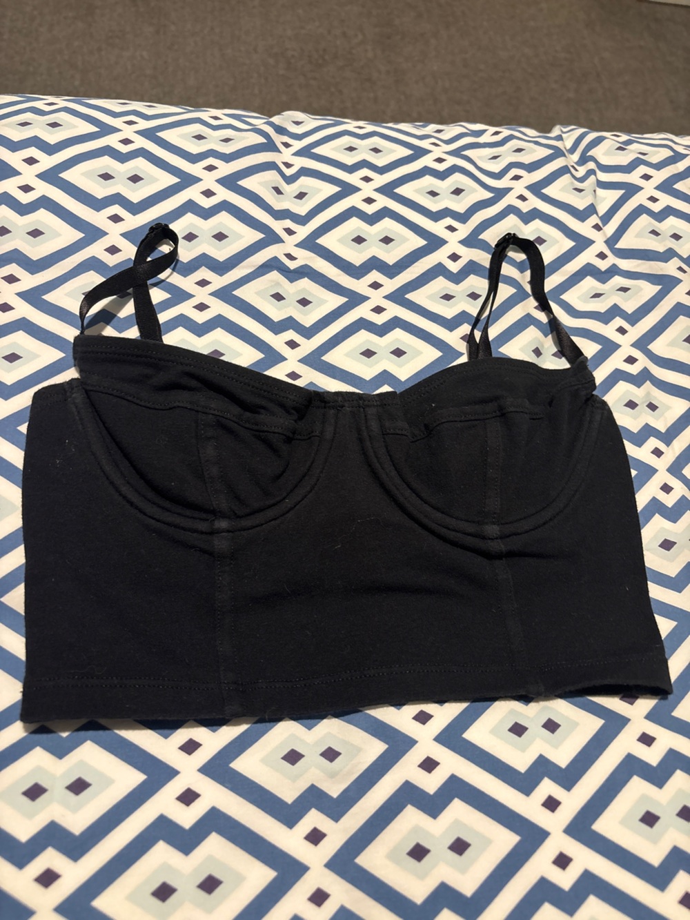 American Apparel black cami crop top